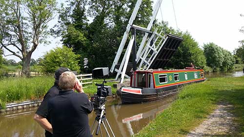 Corporate Video Wrenbury canal filming